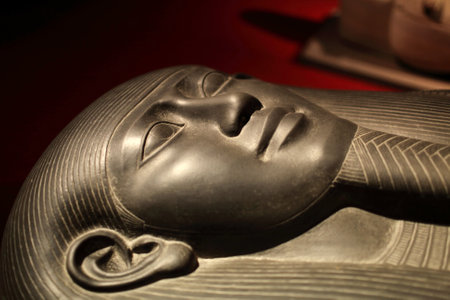 Sarcophagus of King Tabnit from Sidon. Originally made for the Egyptian general Penephtah who lived during the XXVI Dynasty (600-525 BCE)のeditorial素材