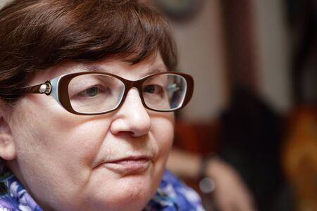 Portrait of a senior woman in glasses