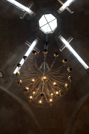 Interior dome of Armenian Apostolic Church in Etchmiadzin, Armenia