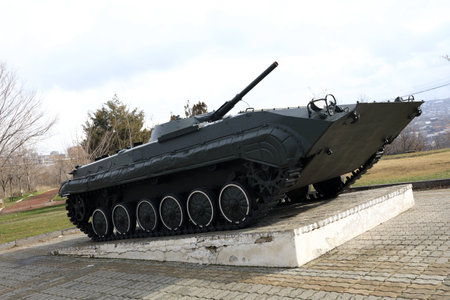 Soviet infantry fighting vehicle in Yerevan, Armenia