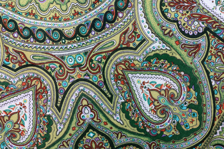 Details of Patterned Fabric Carpet as backgroundの写真素材