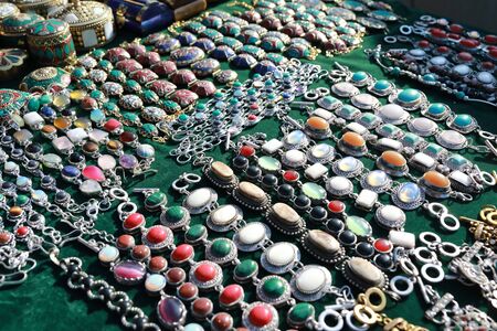 Retro Jewellery in swap meet, Tbilisi, Georgiaの写真素材