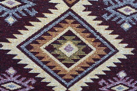 View of georgian vintage carpet ornament as backgroundの写真素材