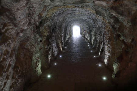Tunnel to Proval lake in Pyatigorsk, Russia