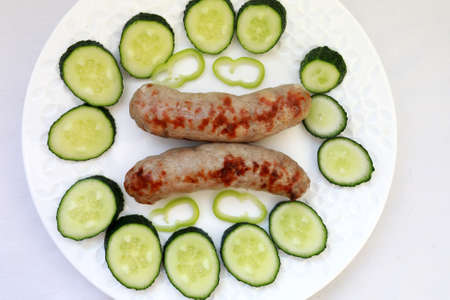 Piece of Baked Pork Neck on foilの写真素材