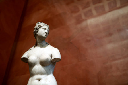 Saint-Petersburg, Russia. January 7, 2022. Editorial Use Only. Statue of Aphrodite (Venus of Taurida) in State Hermitage.のeditorial素材
