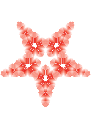 Decorative element. Jeweller ornament in the form of a starfish.のイラスト素材