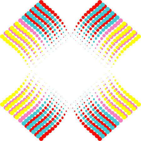 Abstract composition. Circles and lines on a white backgroundのイラスト素材