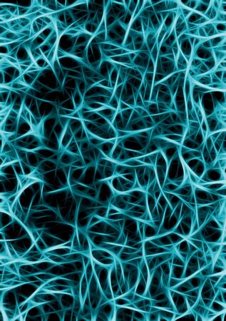 nerve illustration under a microscopeの写真素材