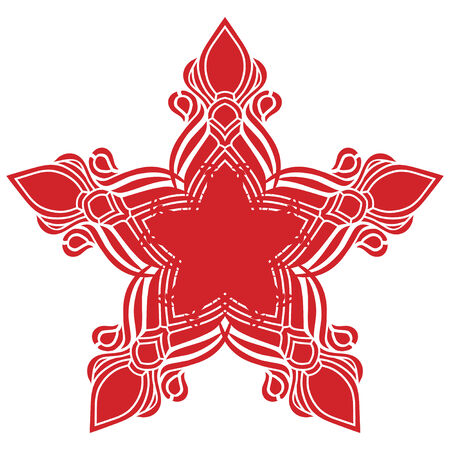 Beautiful pattern for a fabric and paper ornament.のイラスト素材