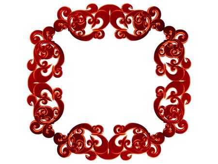 Brown frame. Beautiful framework for a picture or any image.の写真素材