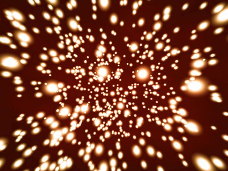 Abstract illustration. Night fireworks.の写真素材
