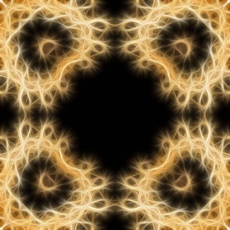 Abstract illustration of circles and spirals.の写真素材