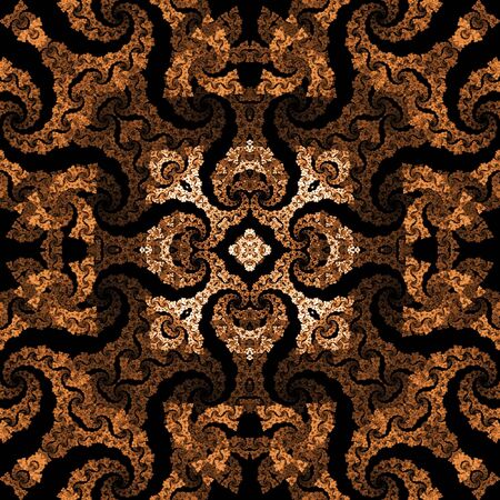 Abstract illustration of circles and spirals. Beautiful pattern.