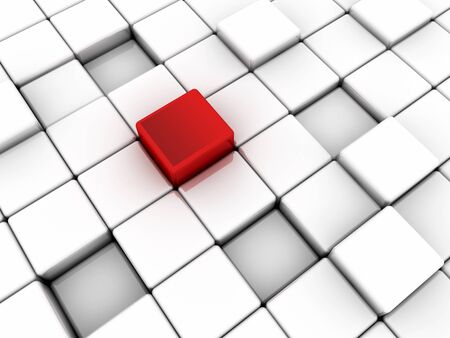 Surface consisting of red and black squaresの写真素材