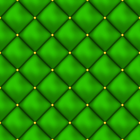 Vector seamless buttoned leather pattern vector. Upholstery or walls.のイラスト素材