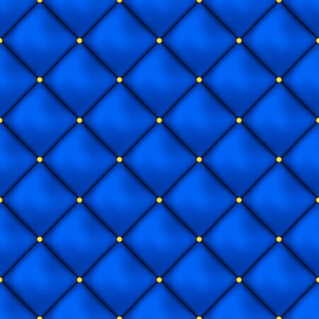 Vector seamless buttoned leather pattern vector. Upholstery or walls.のイラスト素材