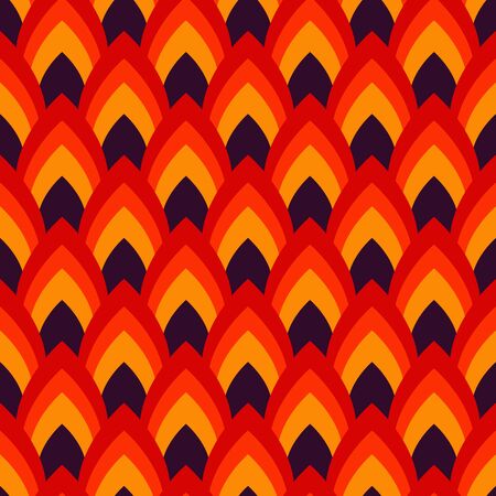 Vector abstract seamless pattern with pointed ovalsのイラスト素材
