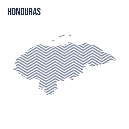 Map of Honduras.のイラスト素材