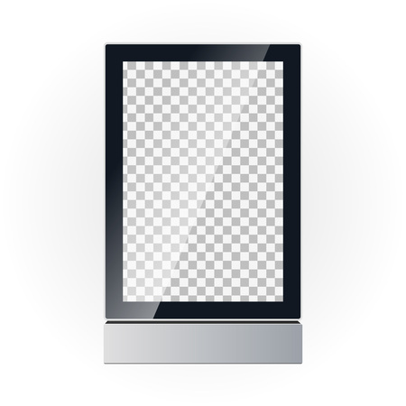 Vector template of an advertising board displayのイラスト素材