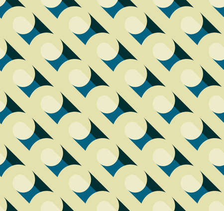 Vector abstract retro seamless pattern.のイラスト素材