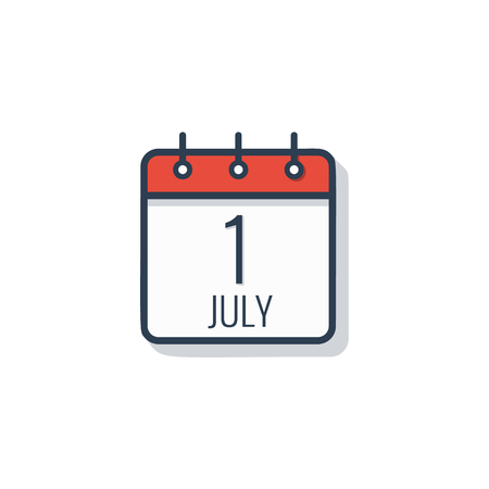 Calendar day icon isolated on white background.のイラスト素材