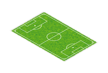 Football field on a white background.のイラスト素材