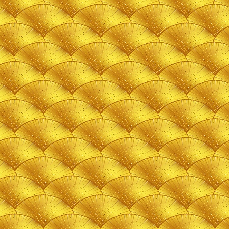 Gold Scales scales. Vector seamless pattern. EPS 10のイラスト素材