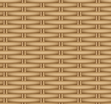 Vector seamless texture of a wicker basket. Rattan weave.のイラスト素材