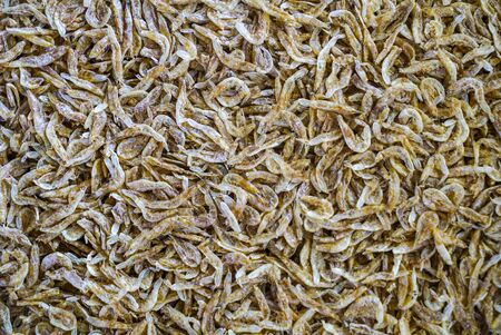 salted fish for sale in the marketの写真素材