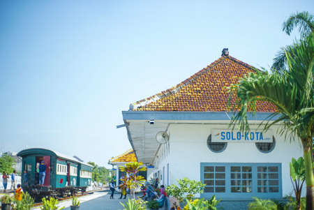 Surakarta Indonesia June 23 2020 : Jaladara steam train in Solo, Kereta Uap is landmark surakarta...