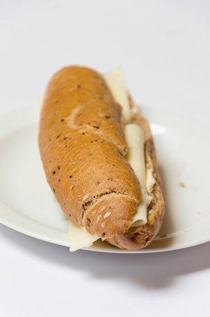 Roll bread for breakfastの写真素材