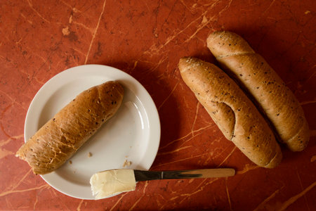 bread rollの写真素材