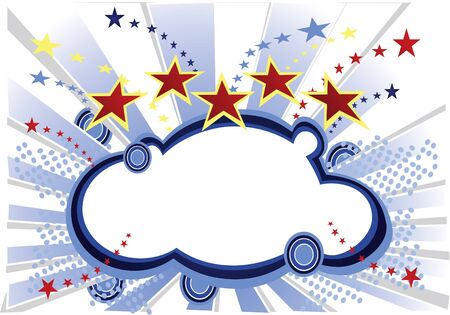 blue starsのイラスト素材