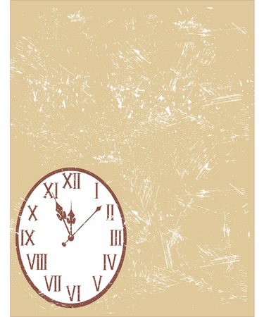 vintage clockのイラスト素材