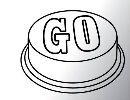 go sing outline isolated illustrationのイラスト素材
