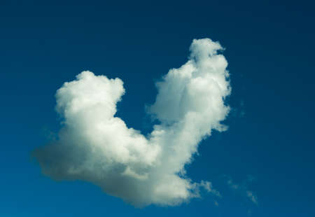 bright blue sky with light clouds on summerの写真素材