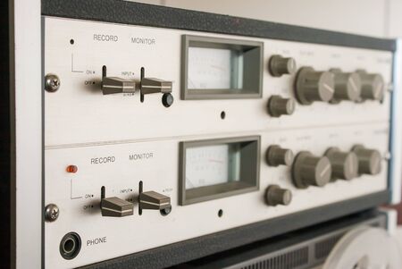 control panel reel tape recorder