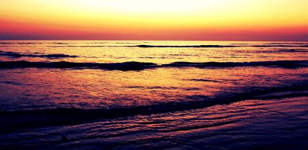 After Sunset - Sky went Yellowの写真素材