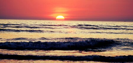 Evening sunの写真素材