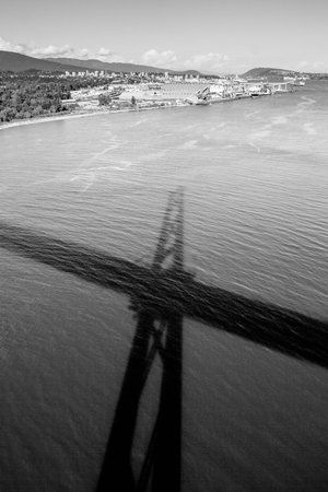 North Vancouver from Lions Gate Bridgeの写真素材