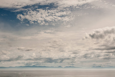 Skies at Vancouver Islandの写真素材