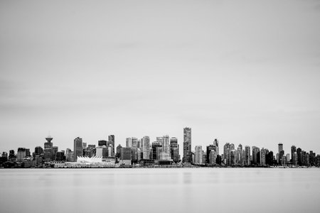 Vancouver skyline from North Vancouverの写真素材
