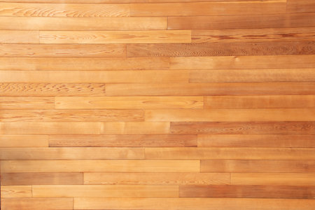 Freshly oiled red cedar wood lumber after renovation, renewed, cleaned and stained wood texture...