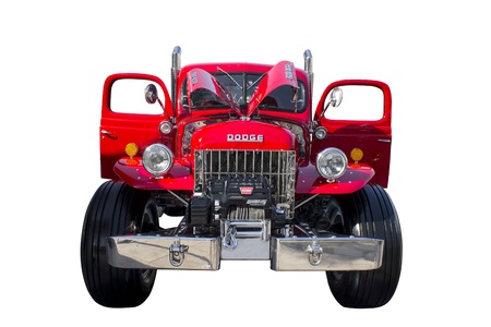 Dubai, UAE - March 09, 2013 : DODGE Power Wagon on display at the emirates classic car festival...