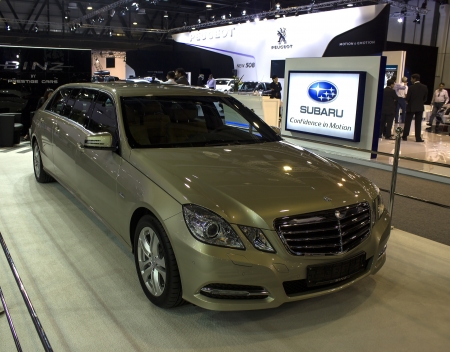 Dubai, UAE - NOVEMBER-14-2011: BINZ on display at the Dubai Motor Show, UAE.のeditorial素材