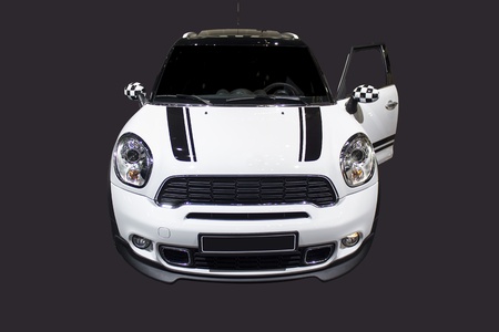 Cute sport car isolatedの写真素材