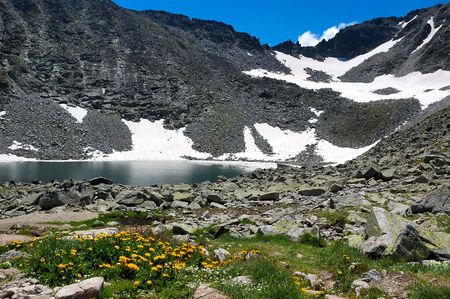 Mountain lakeの写真素材