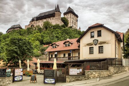Royal castle Karlstejn in Czech Republicのeditorial素材