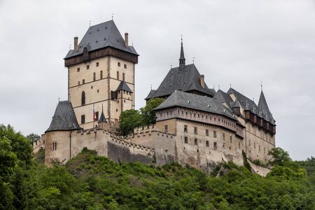Royal castle Karlstejn in Czech Republicのeditorial素材